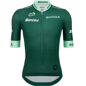 Santini Maillot à Manches Courtes Tour De France Official Green 2025 pas cher