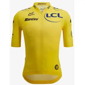 Comparateur de prix : Santini Maillot à Manches Courtes Tour De France Official Yellow 2025