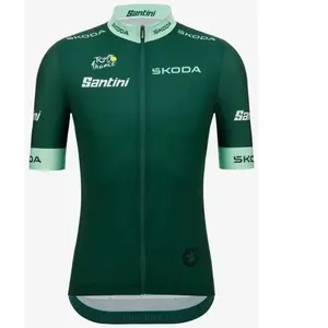 Santini Maillot à Manches Courtes Tour De France Green 2025 pas cher