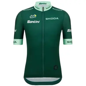 Santini Maillot à Manches Courtes Tour De France Green 2025 pas cher