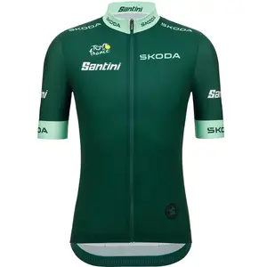 Santini Maillot à Manches Courtes Tour De France Green 2025 pas cher