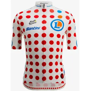 Santini Maillot à Manches Courtes Tour De France Polka Dot 2025 pas cher