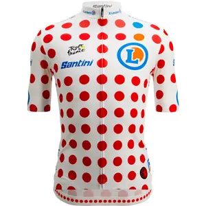 Santini Maillot à Manches Courtes Tour De France Polka Dot 2025 pas cher