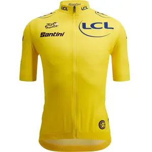 Santini Maillot à Manches Courtes Tour De France Yellow 2025 pas cher