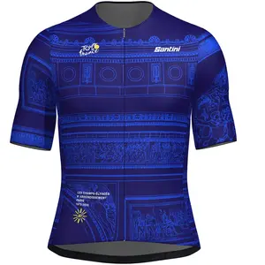 Santini Maillot à Manches Courtes Tdf Arrivée Arc De Triomphe 2025 pas cher