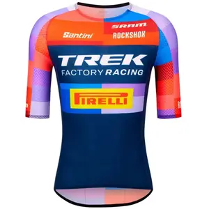 Santini Maillot à Manches Courtes Trek Factory Racing 2025 pas cher