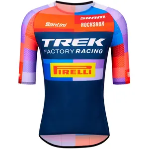 Santini Maillot à Manches Courtes Trek Factory Racing 2025 pas cher