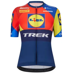 Santini Maillot à Manches Courtes Lidl-trek 2025 pas cher