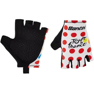 Santini Gants Courts Tour De France Official Gpm Leader pas cher