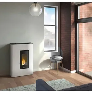 FREEPOINT Poêle à granulés étanche Atrium 5 Blanc - 5 kW pas cher