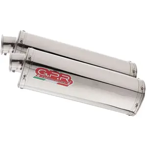 Pot Échappement marque GPR compatible avec April SL - FALCO 1000 2000/04 échappement homologué, fourni avec dbkiller amovible et raccord spécifique pas cher