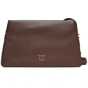 PINKO Sac à épaule bandoulière marron pour femme - Triplet Marrone Castano - Antique Gold 319434