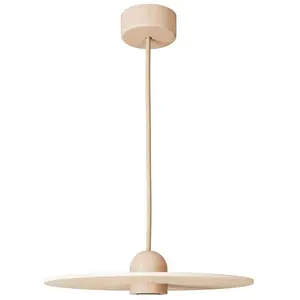 Creative Cables Suspension En Bois Avec Câble Textile Et Abat-jour Ufo pas cher