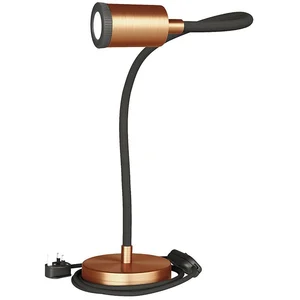 Creative Cables Lampe De Table Articulée Table Flex Gu1d0 Avec Mini Spot Led Et Prise Anglais pas cher