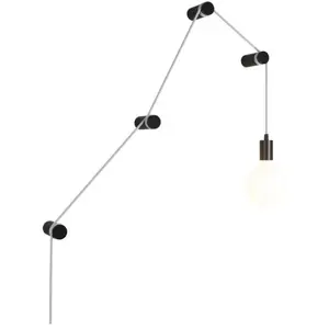 Creative Cables SNAKE-Lampe portative sans ampoule bois 5m pas cher
