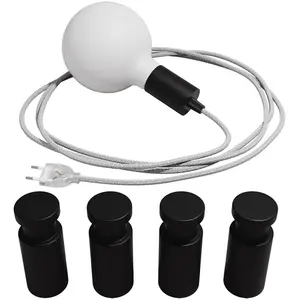 Creative Cables Lampe Portable Serpent Avec Support De Lampe En Métal Et Prise Avec Bulb pas cher