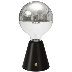 Creative Cables Lampe Portable Rechargeable Cabless01 Avec Ampoule Globe Demi-sphère ArgentVendu parbricoinn