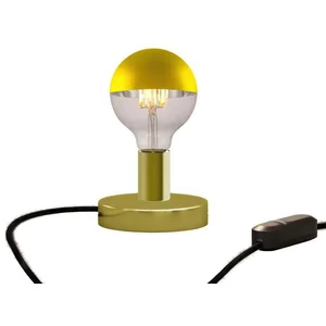 Creative Cables Lampe De Table Posaluce Half Cup En Métal Avec Prise Bipolaire-variateur pas cher