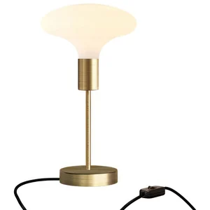Creative Cables Lampe De Table En Métal Alzaluce Idra Avec Prise Bipolaire-interrupteur pas cher