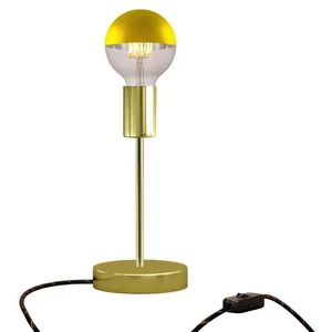 Creative Cables Lampe De Table En Métal Alzaluce Half Cup Avec Prise à 2 Pôles-interrupteur pas cher