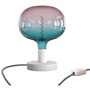 Creative Cables Lampe De Table En Métal Posaluce Cobble Avec Prise à 2 Pôles-interrupteur pas cher