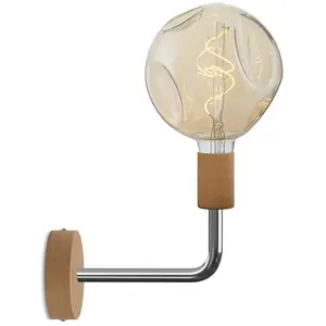 Creative Cables Lampe Fermaluce Elle En Bois Avec Ampoule Bombée