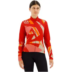 CASTELLI T-shirt Tropicale Ls Jersey, Rouge minéral., L pas cher