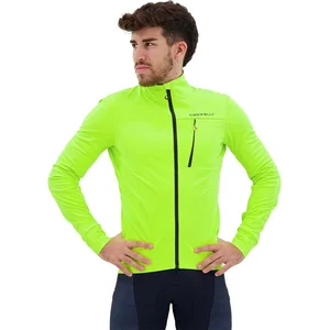 CASTELLI Go Jacket Veste Homme, ELECTRIC LIME/BLACK, M pas cher