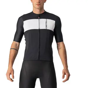 castelli Prologo 7 Jersey T-Shirt Homme, Light Black/Silver Gray-Ivory, XL pas cher