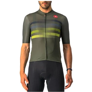 Castelli Endurance Pro Jersey Long Homme, Military Green/Blue-sulphur, LVendu paramazon