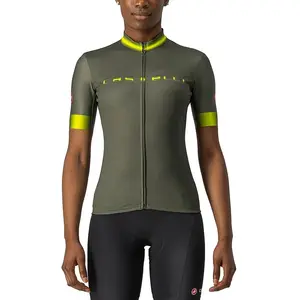 CASTELLI Sweat en jersey pour femme, Vert militaire., LVendu paramazon