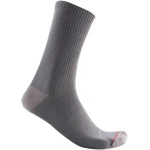 Castelli Bandito Wool 18 Sock - Nickel Gray pas cher