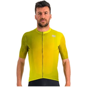 Sportful Fietsshirt Korte Mouwen Geel Groen Heren - Rocket Jersey Masala Cedar Guacamole-MVendu parbol