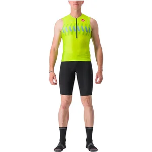 Castelli Premio Tri Speed Korte Broek Groen,Zwart L Man pas cher