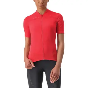 CASTELLI T-shirt de cyclisme pour femme, Rouge (Hibiscus), XSVendu parbikeinn