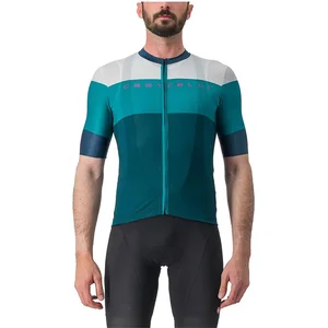 Castelli Sezione Jersey Met Korte Mouwen Blauw S Man pas cher