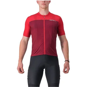 Comparateur de prix : Castelli UNLIMITED ENTRATA FIETSSHIRT DARK RED/BORDEAUX - Mannen - maat M