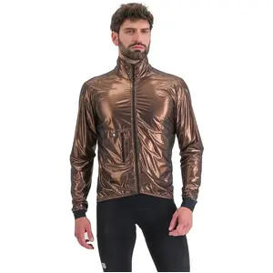 Sportful GIARA PACKABLE JACKET METAL BRONZE - Mannen - maat M pas cher