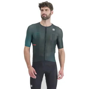 Sportful T-shirt en jersey léger Pro pour homme, Vert ombré, XXL pas cher