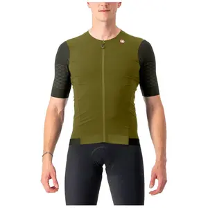 CASTELLI T-shirt Premio en jersey noir pour homme, Vert avocat/vert foncé, MVendu parbikeinn