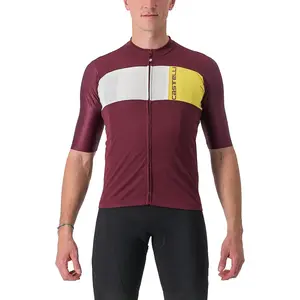 castelli PROLOGO 7 Jersey, Bordeaux/Ivory-passion Fruit, SVendu parbikeinn