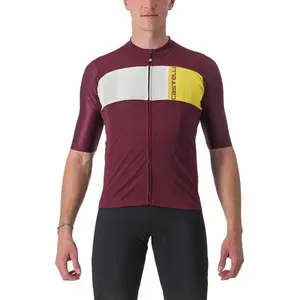 Comparateur de prix : castelli PROLOGO 7 Jersey, Bordeaux/Ivory-passion Fruit, M