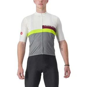 castelli Verrouillage Jersey, Ivory/Bordeaux-electric Lime-Sedona Sage, SVendu par365-rider