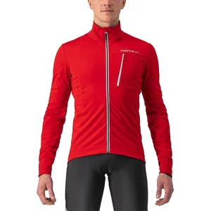 CASTELLI Go Jacket Veste Homme, Rouge/Silver Gray, XL pas cher