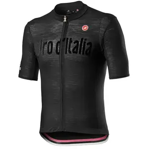 Castelli Maillot à Manches Courtes Giro Italia Heritage Maglia Nera pas cher