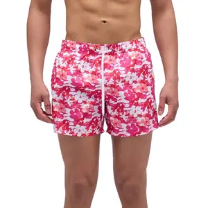 Sundek Short De Bain Elastic Waist And Camoflower Print pas cher