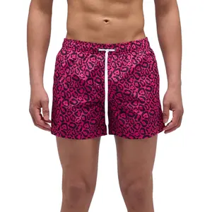 Sundek Short De Bain Flash Leopard Print Elastic Waist pas cher