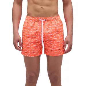 Sundek Short De Bain Elastic Waist And Waves Element Print pas cher