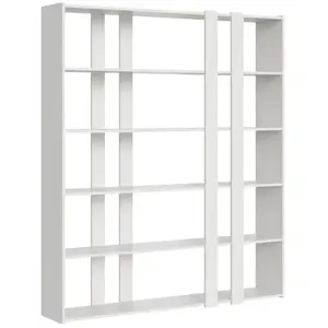Bibliothèque bois blanc Samba 178 cmVendu parcdiscount