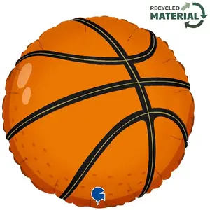 Grabo Basketbal Folieballon, 45 cm, rond, met zelfsluitend ventiel pas cher